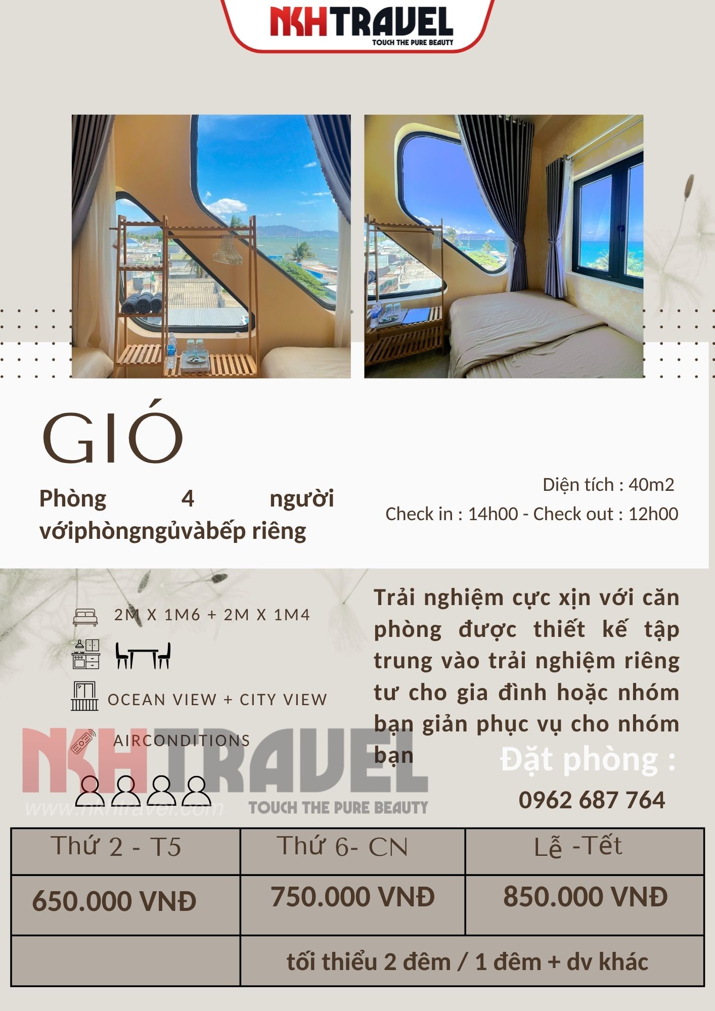 Chử Villa view biển tại Ninh Chử
